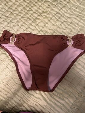 Victoria's Secret Brown and Gold Bikini Bottom